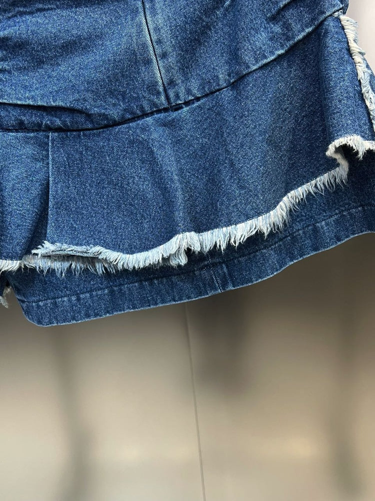 Belle denim summer skirt