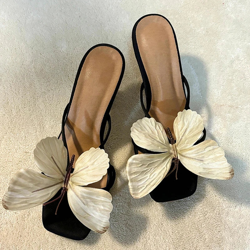 Belle Butterfly Heel Slides