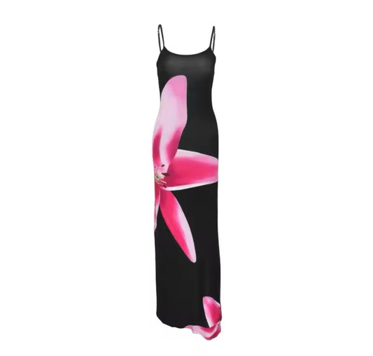 Belle Printed Backless Dress