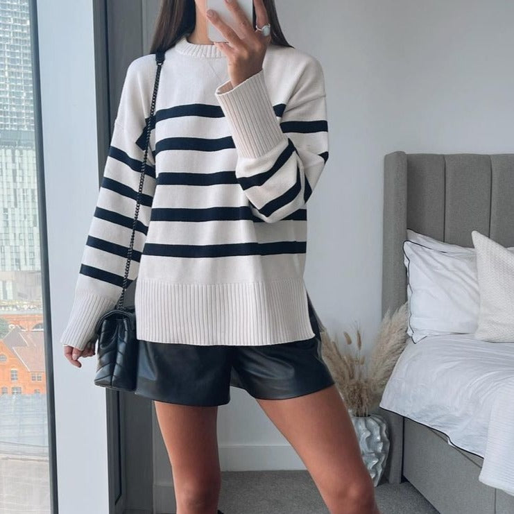 Belle Striped Loose Sweater