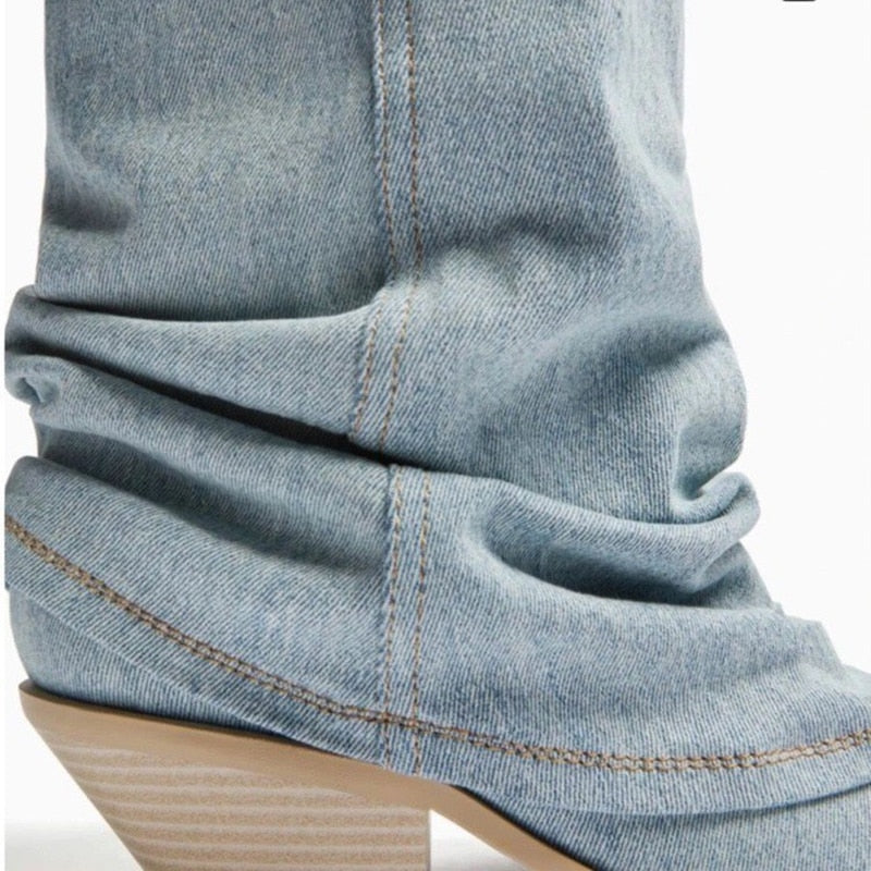 Belle Denim Boots