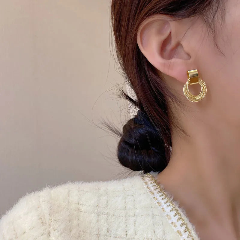 Belle Multiple Small Circle Earrings