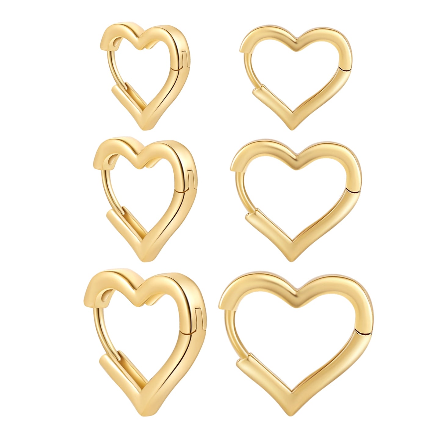 Belle Love Heart Hoop Earrings