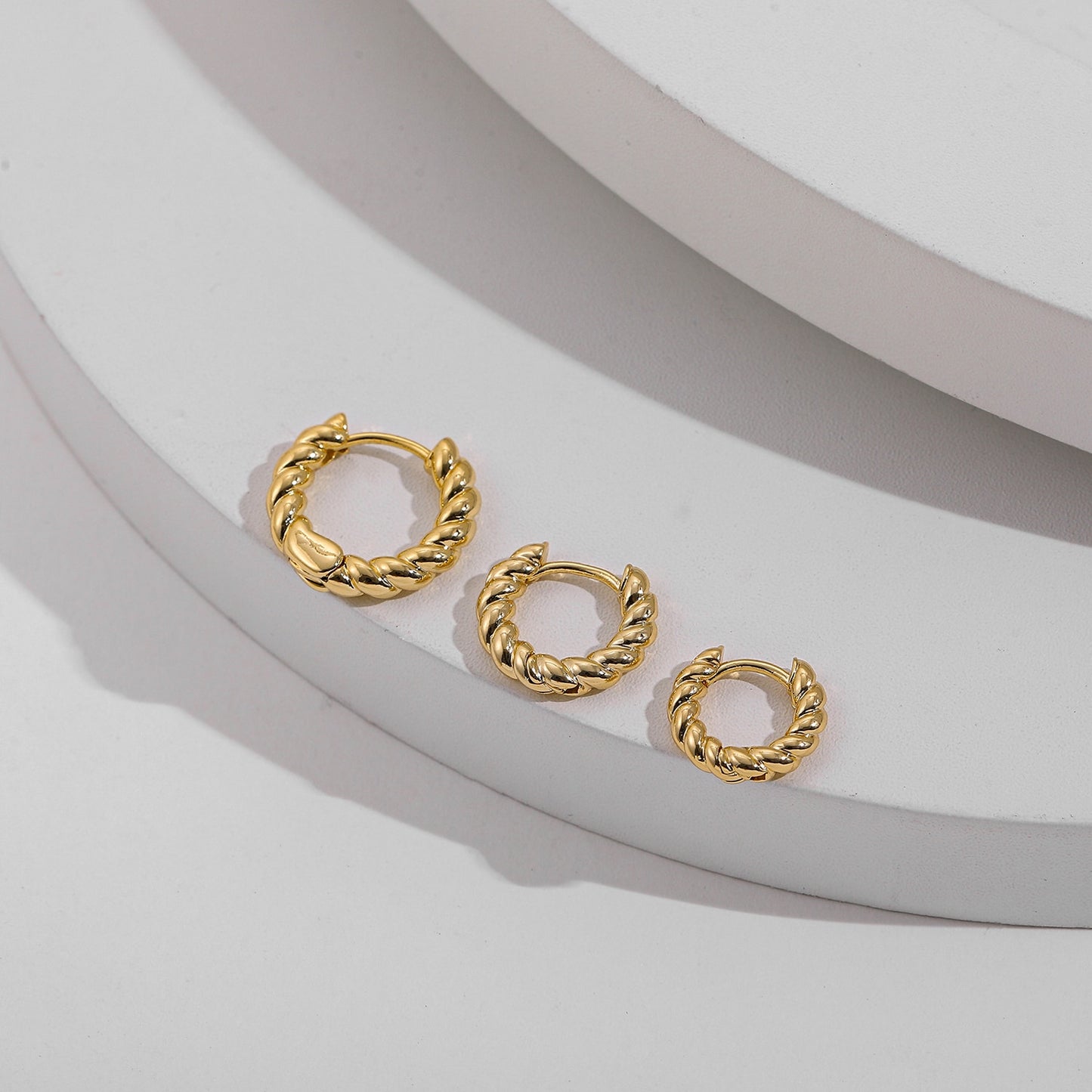 Belle Twisted Hoop Earrings