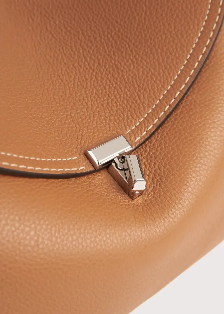 Belle Leather Grain T-Lock Bag