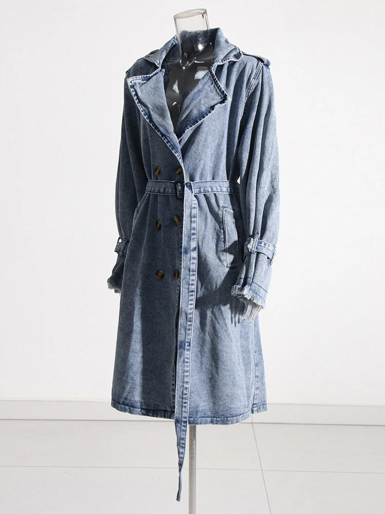 Belle Loose Denim Trench