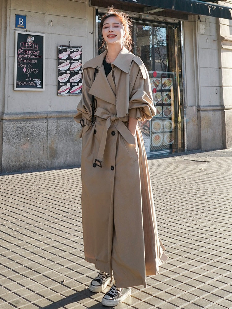 Belle Loose Oversized X-Long Trench Coat