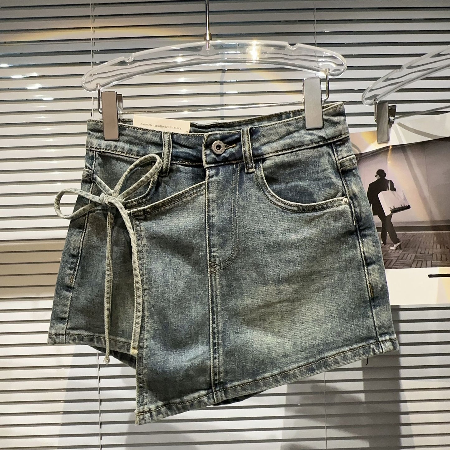 Belle Denim Shorts x Skirt