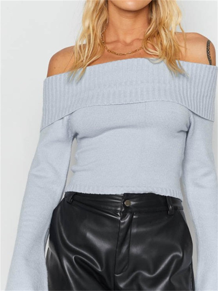 Belle Off Shoulder Knitted Top