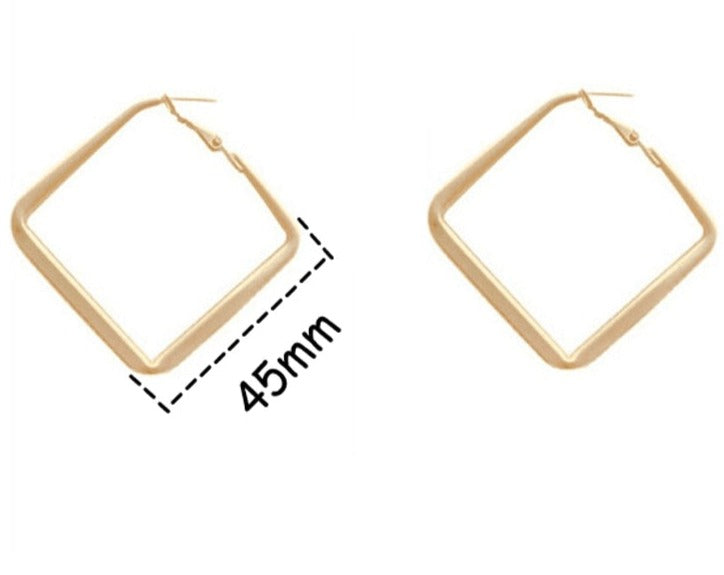 Belle Gold Geometric Earrings