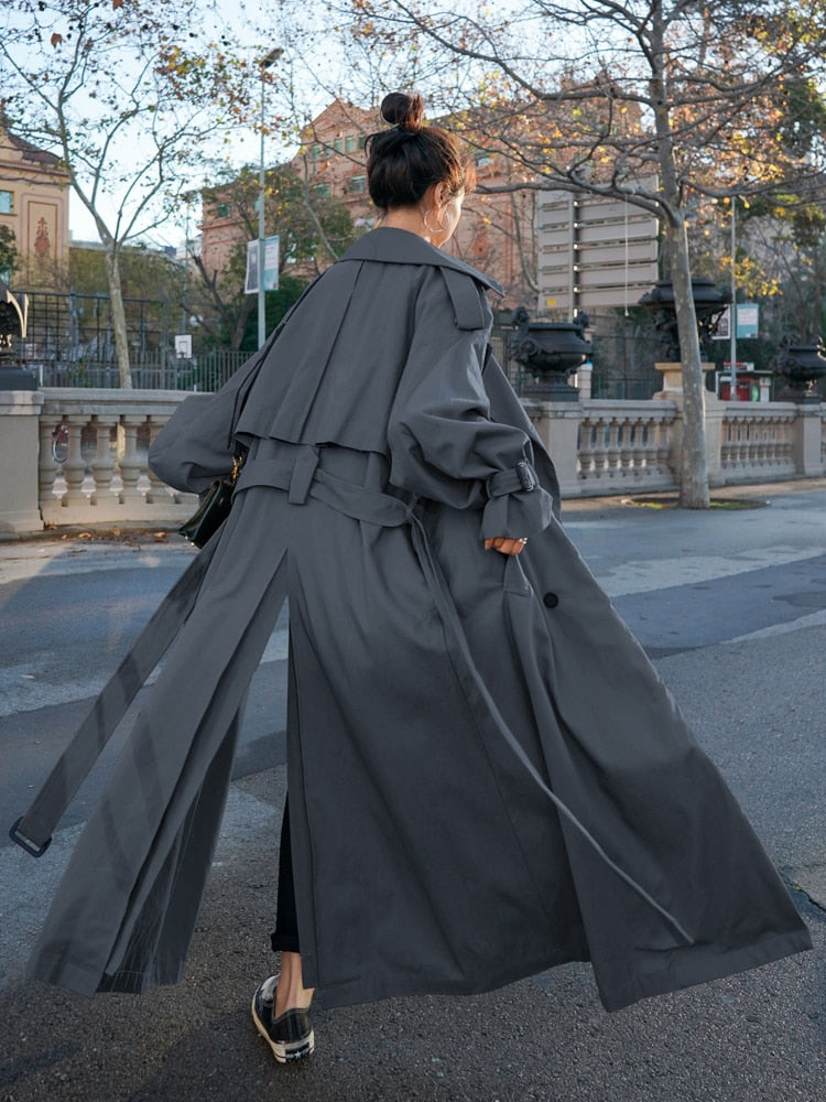 Belle Loose Oversized X-Long Trench Coat