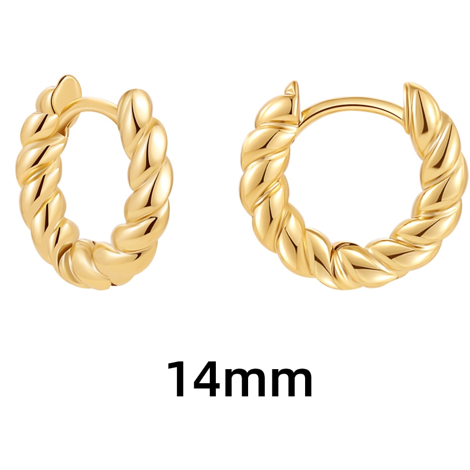 Belle Twisted Hoop Earrings