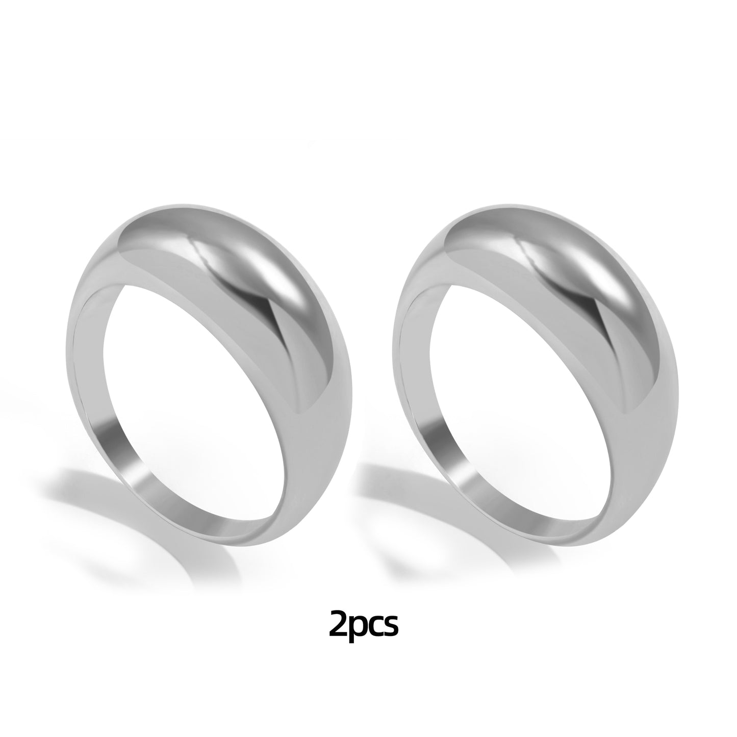 Belle 2pcs Chunky Rings