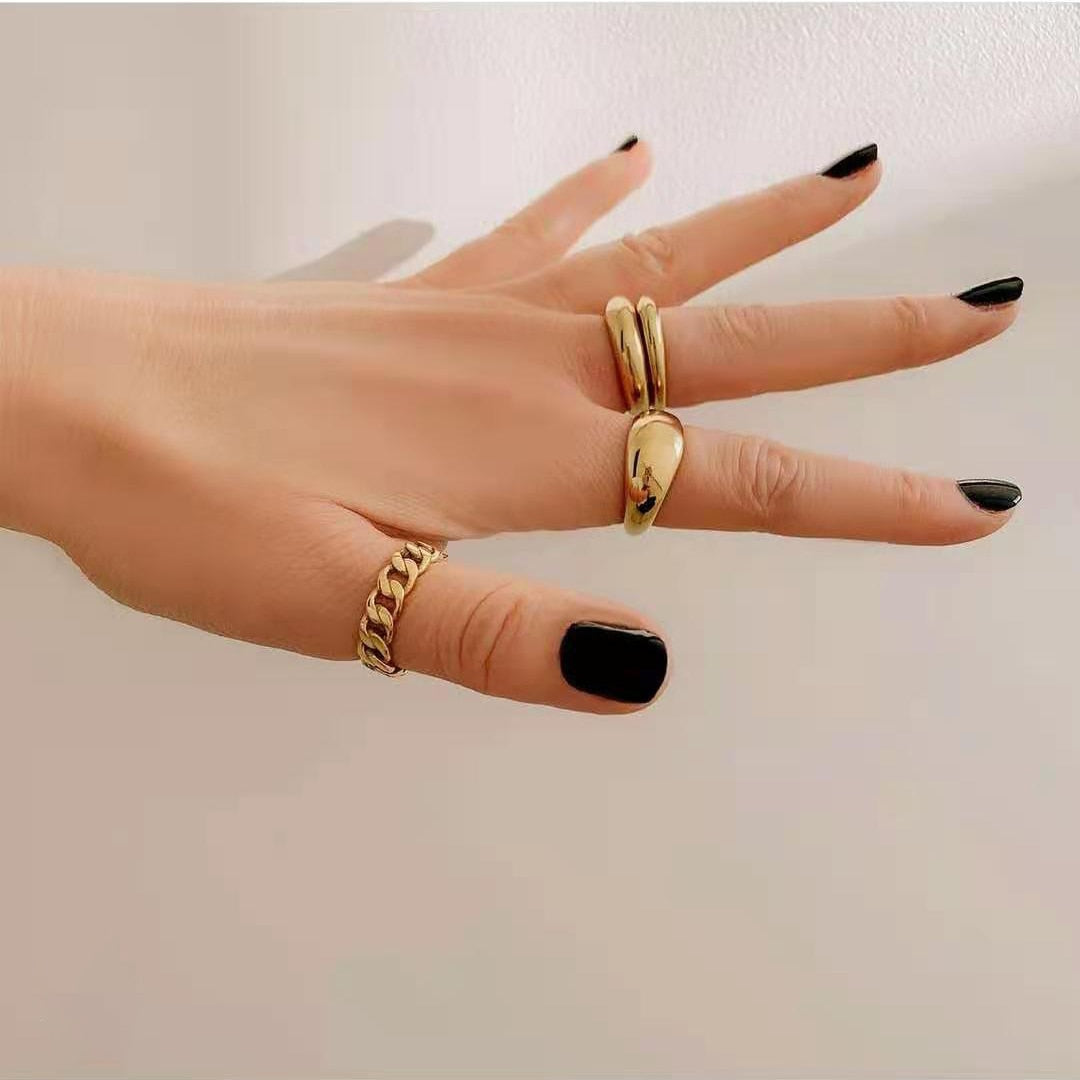 Belle 2pcs Chunky Rings