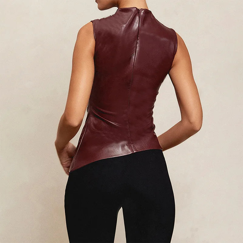 Belle Leather Tank Top