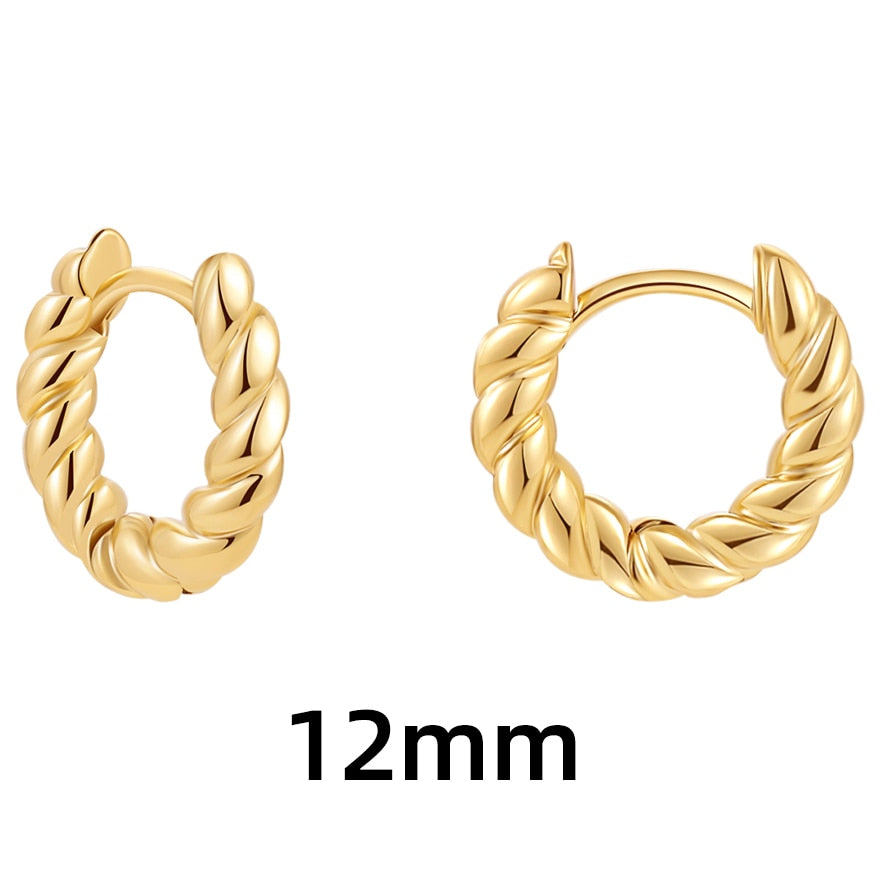 Belle Twisted Hoop Earrings