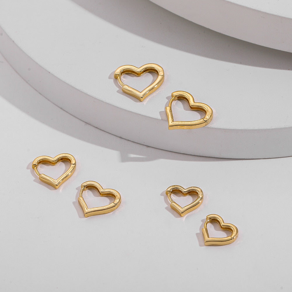 Belle Love Heart Hoop Earrings