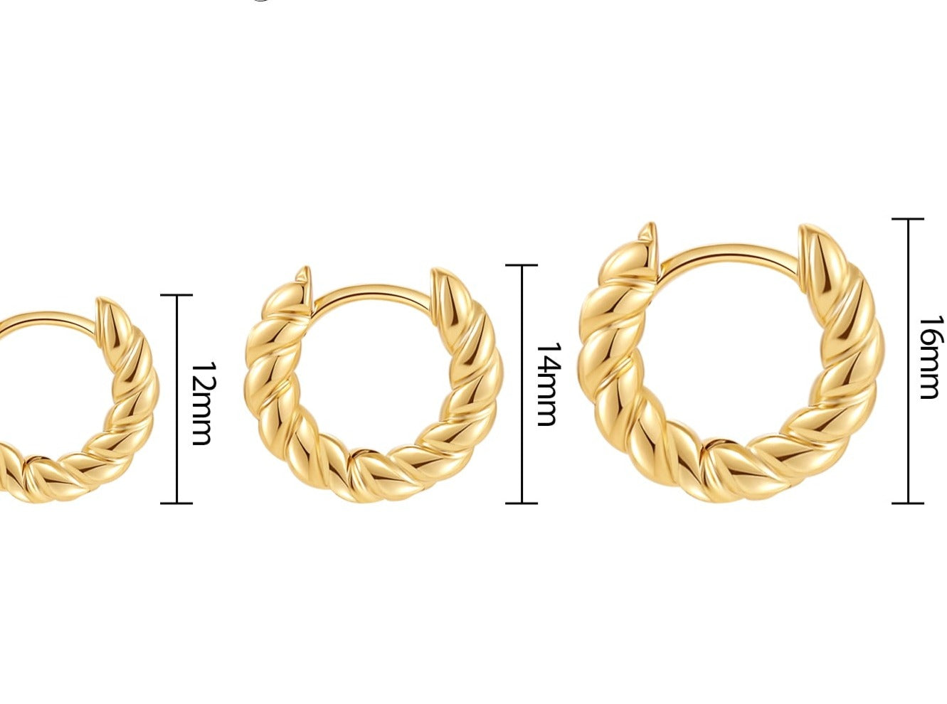 Belle Twisted Hoop Earrings