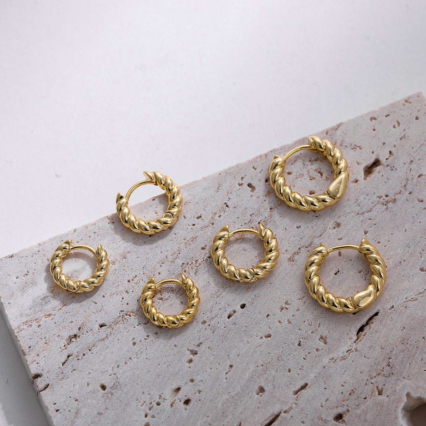 Belle Twisted Hoop Earrings