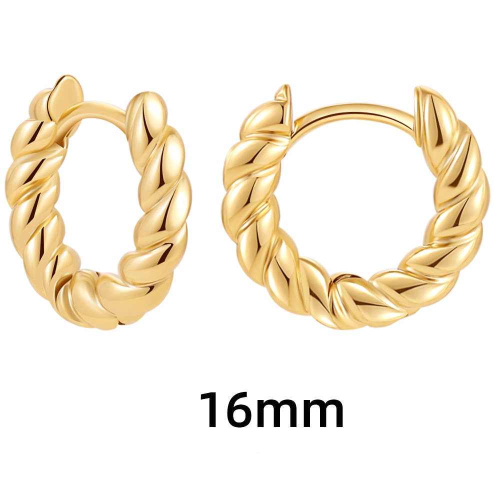 Belle Twisted Hoop Earrings