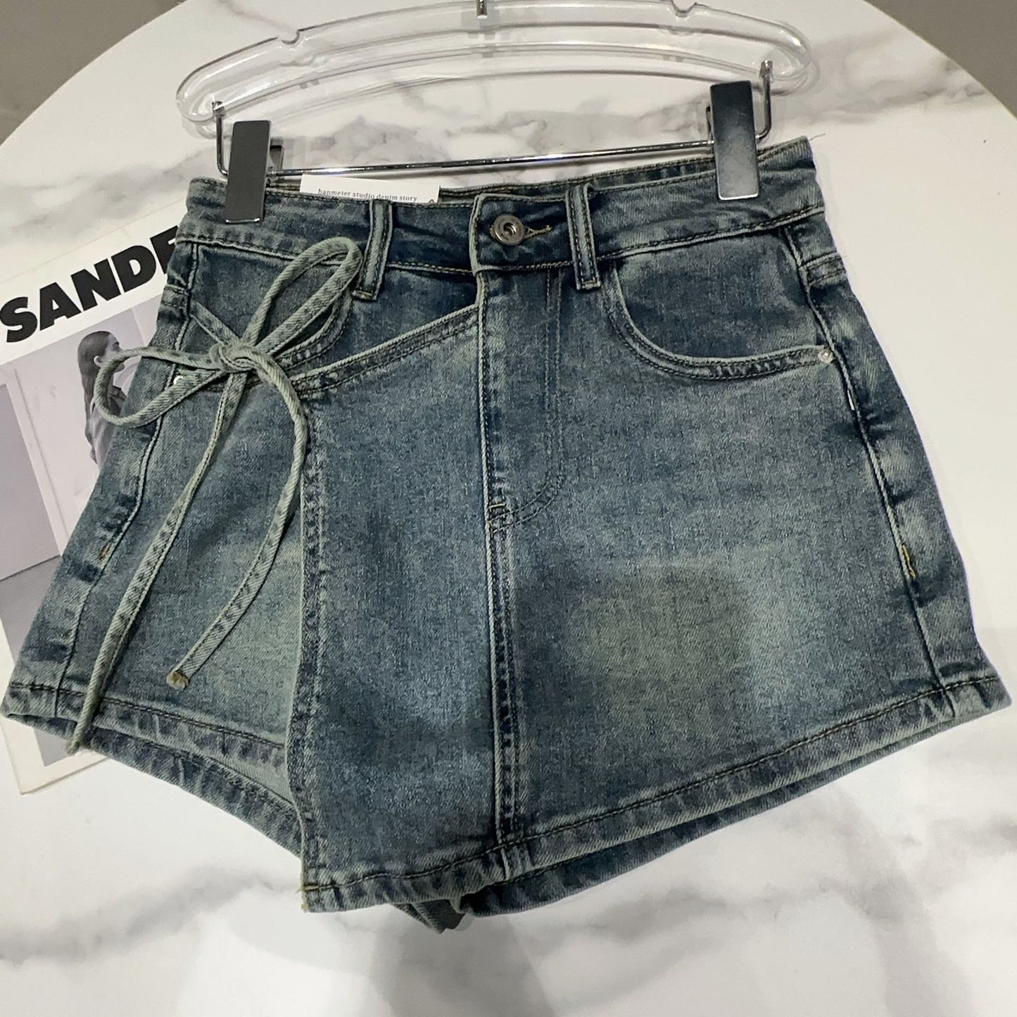 Belle Denim Shorts x Skirt