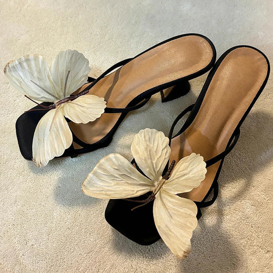 Belle Butterfly Heel Slides