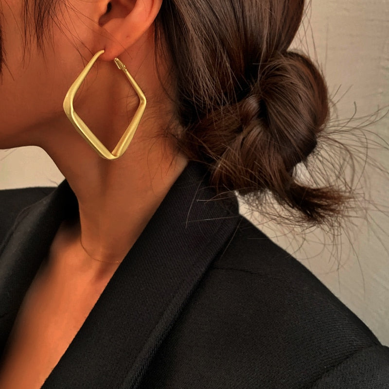 Belle Gold Geometric Earrings